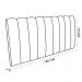 Cabeceira Painel Olivia Casal 140 cm Veludo Rose - D'Rossi
