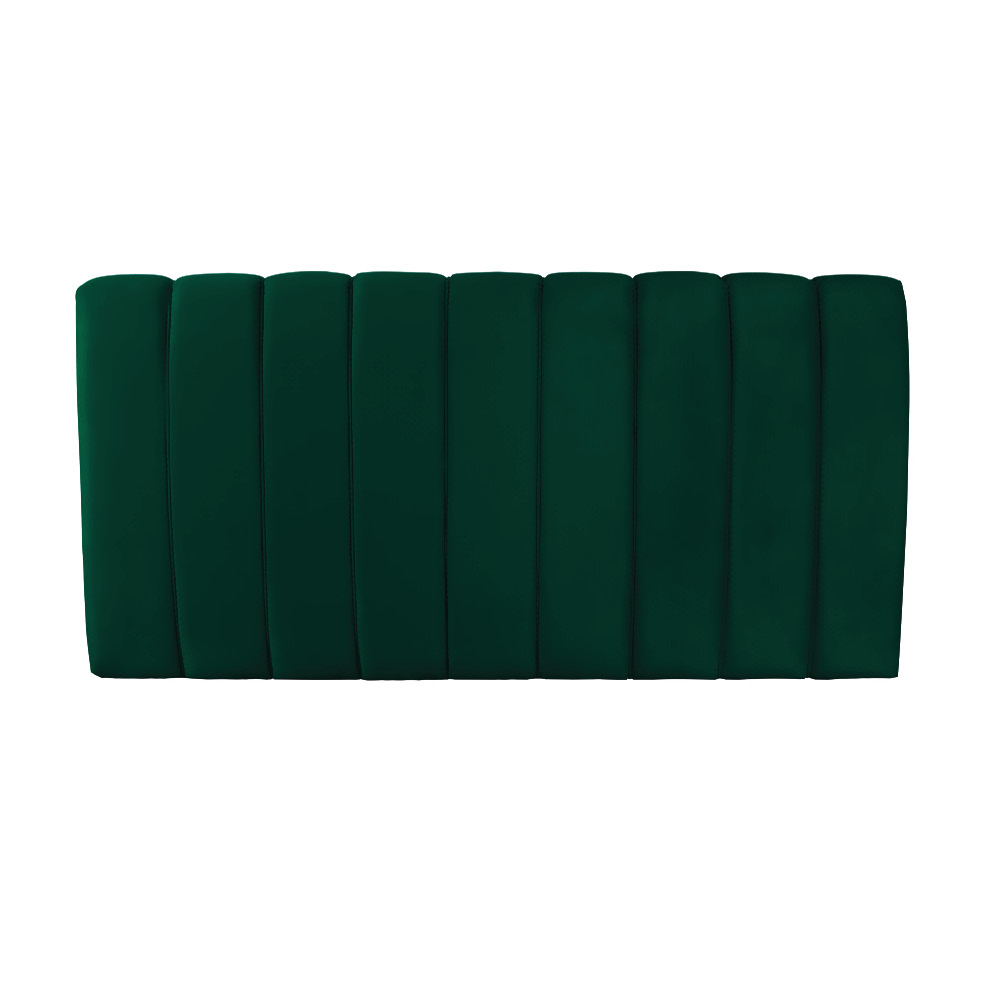 Cabeceira Painel Olivia Casal 140 cm Veludo Verde Esmeralda - D'Rossi