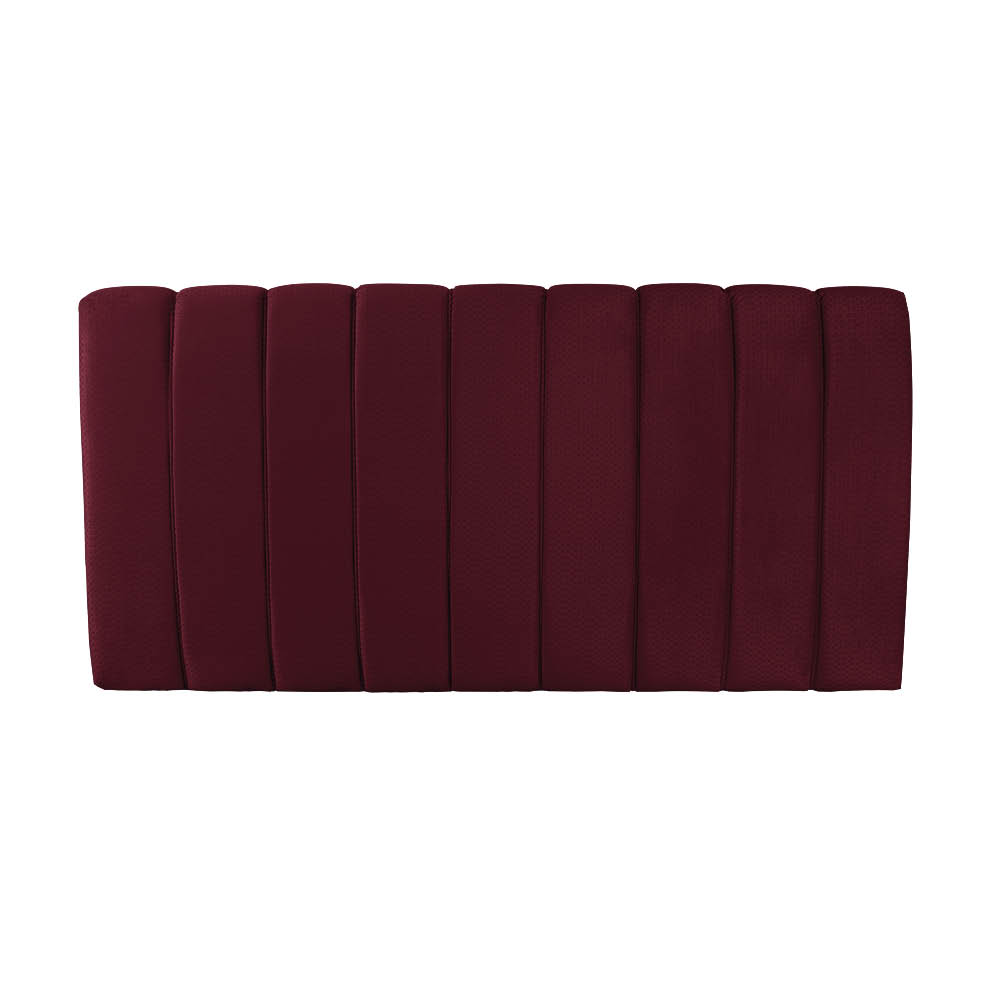 Cabeceira Painel Olivia Casal 140 cm Veludo Vinho Trabalhado A125 - D'Rossi