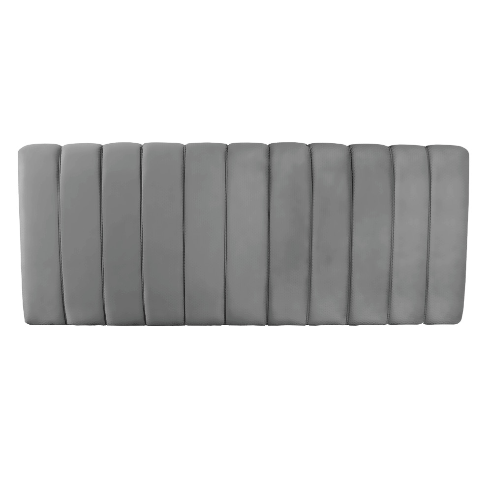Cabeceira Painel Olivia King 195 cm Veludo Cinza - D'Rossi