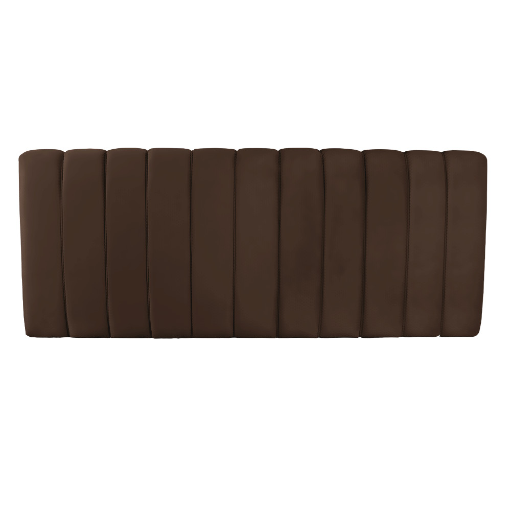 Cabeceira Painel Olivia King 195 cm Veludo Marrom - D'Rossi