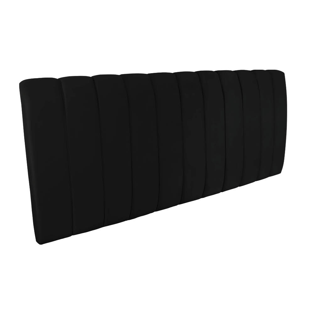 Cabeceira Painel Olivia King 195 cm Veludo Preto - D'Rossi