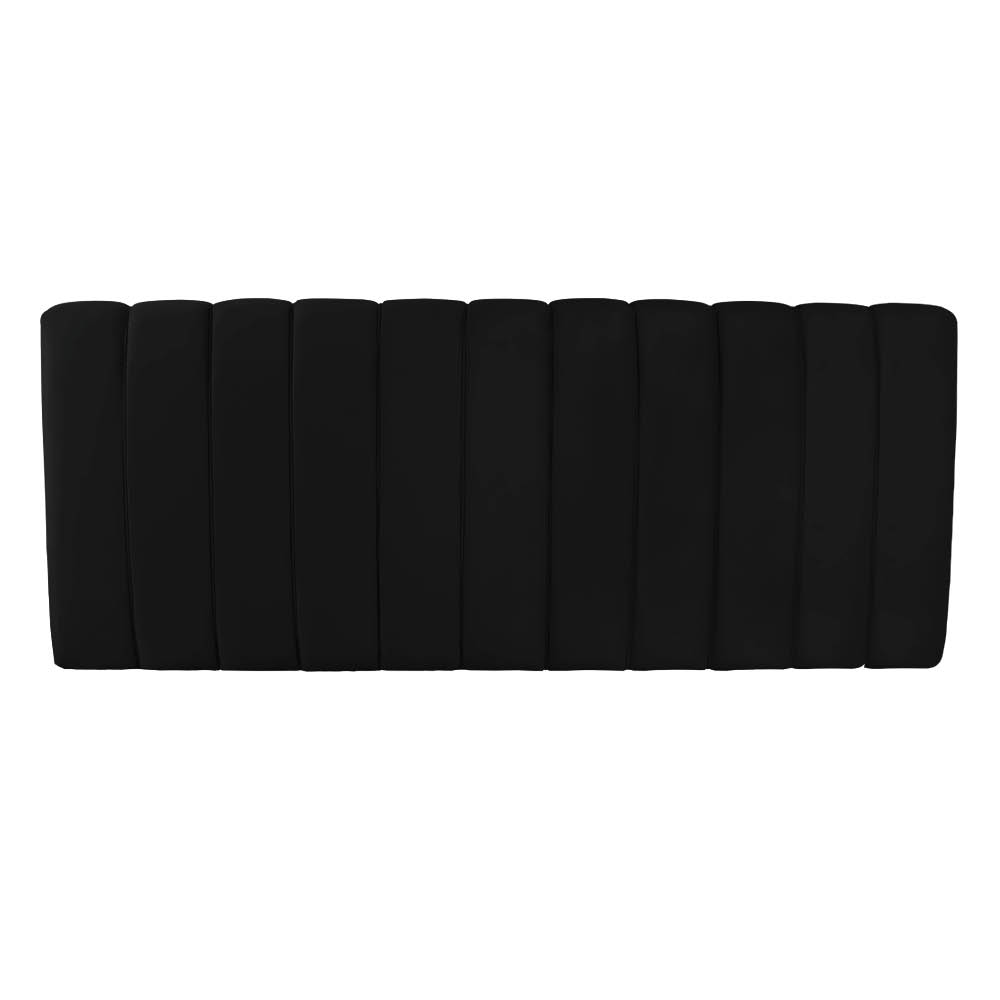 Cabeceira Painel Olivia King 195 cm Veludo Preto - D'Rossi