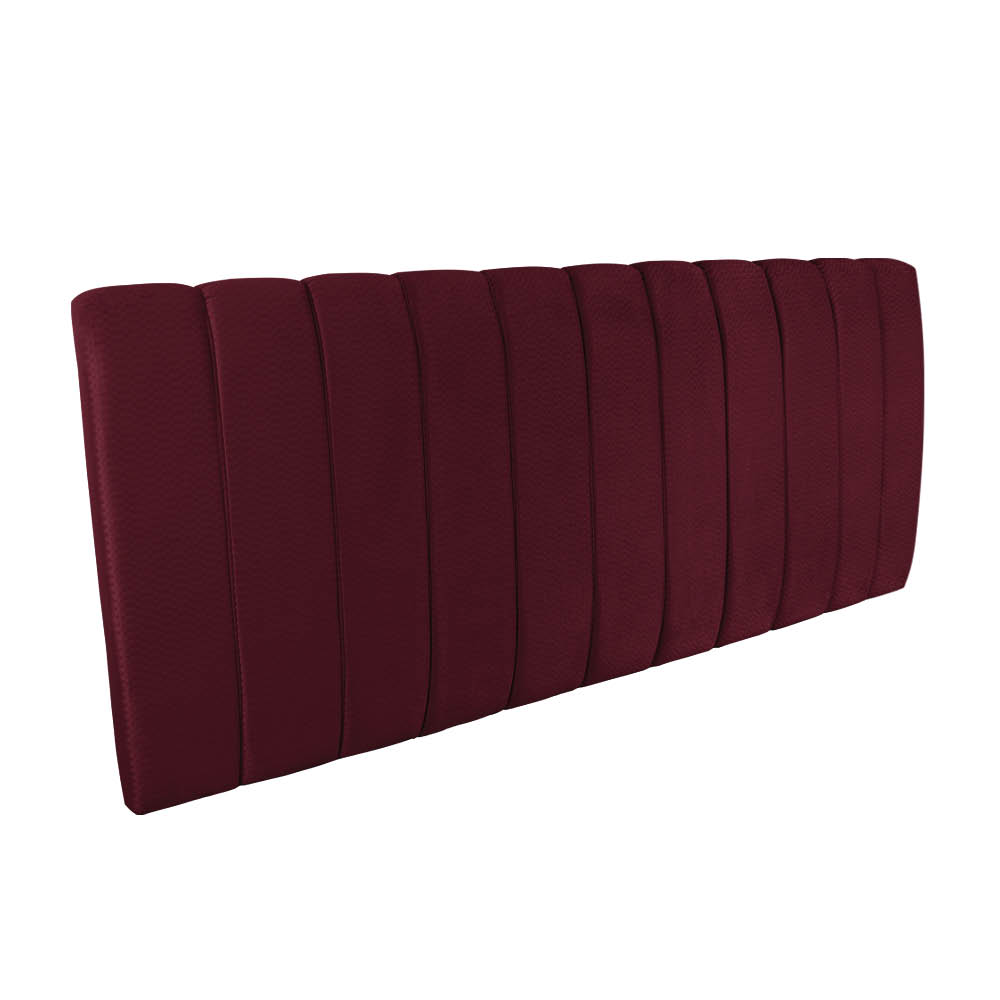 Cabeceira Painel Olivia King 195 cm Veludo Vinho Trabalhado A125 - D'Rossi