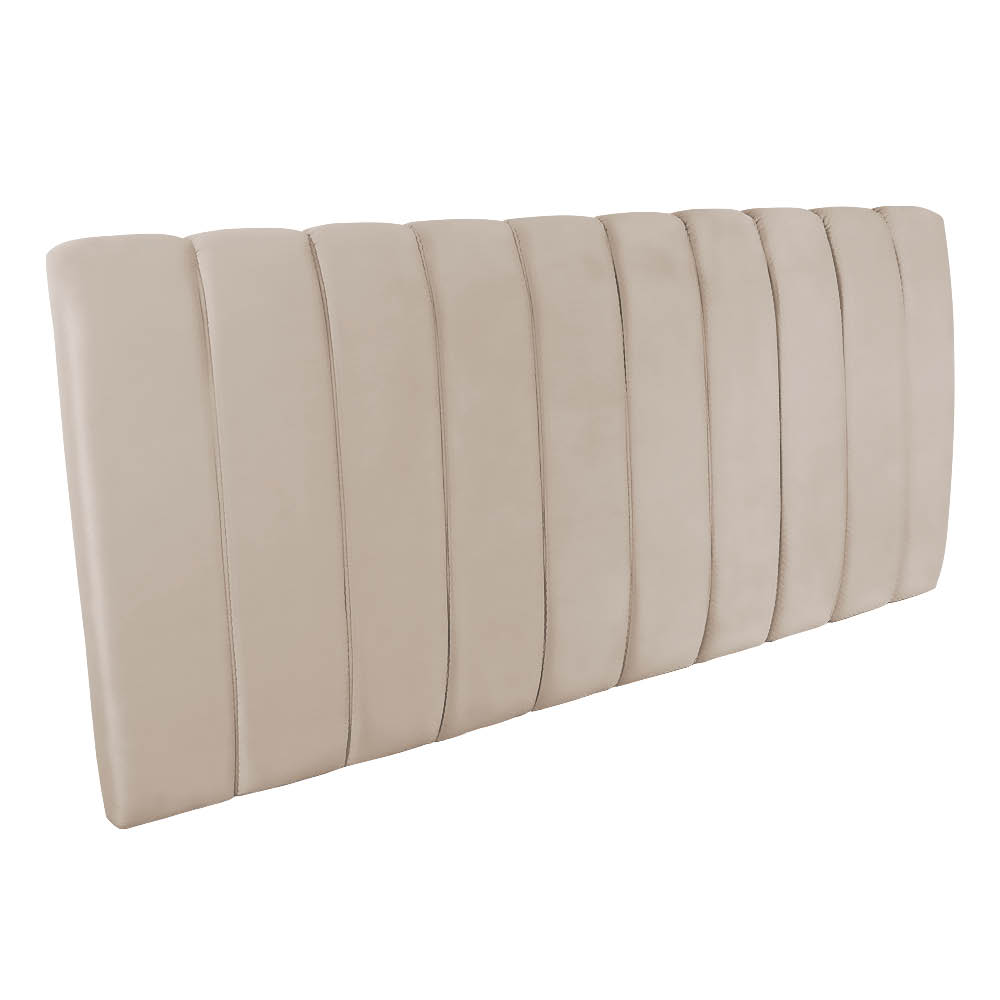 Cabeceira Painel Olivia Queen 160 cm Veludo Bege - D'Rossi