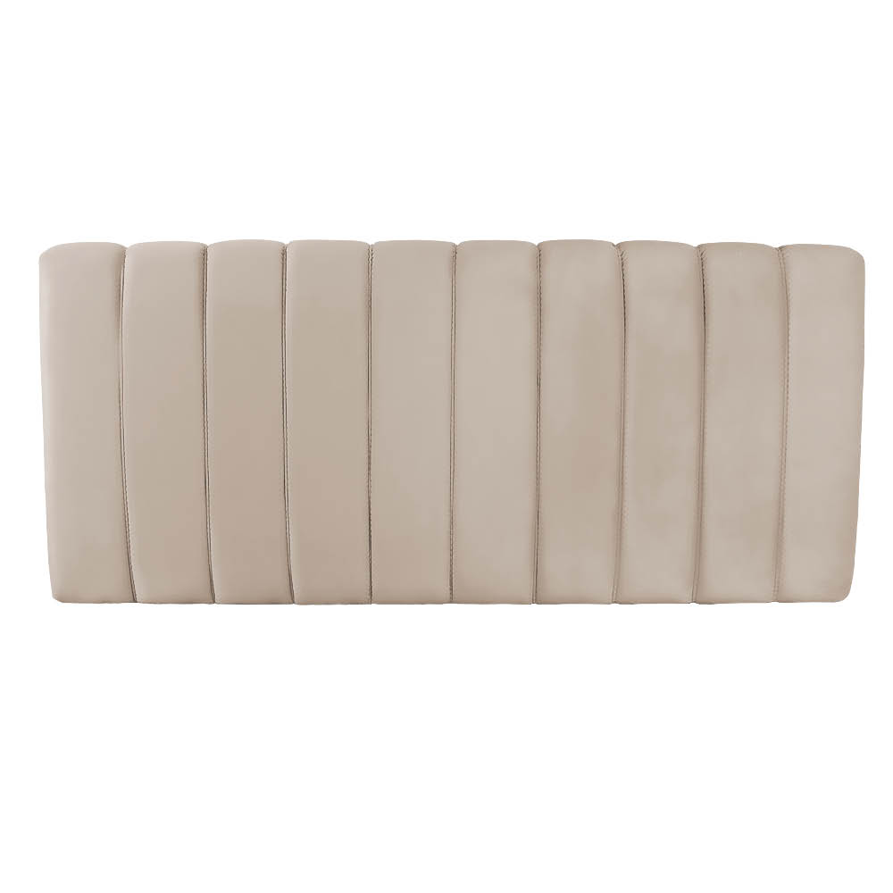 Cabeceira Painel Olivia Queen 160 cm Veludo Bege - D'Rossi