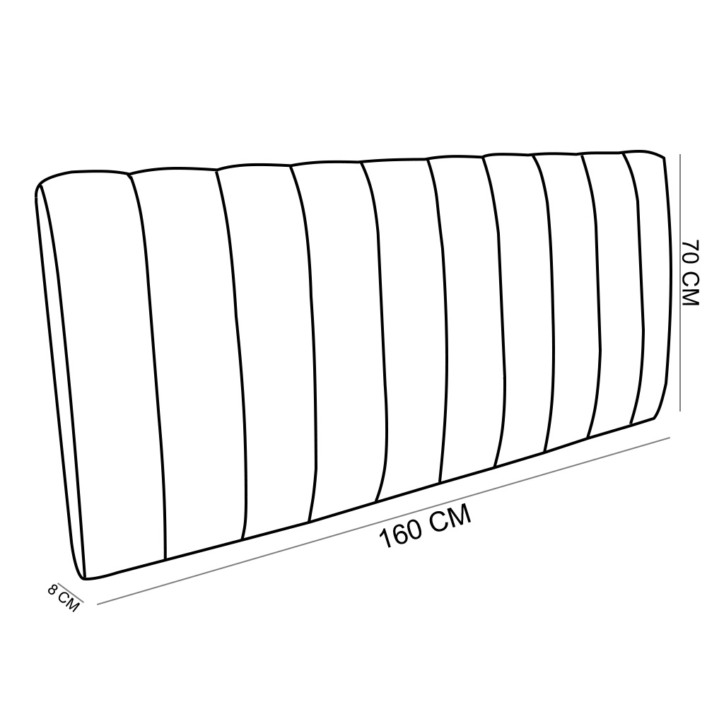 Cabeceira Painel Olivia Queen 160 cm Veludo Bege - D'Rossi