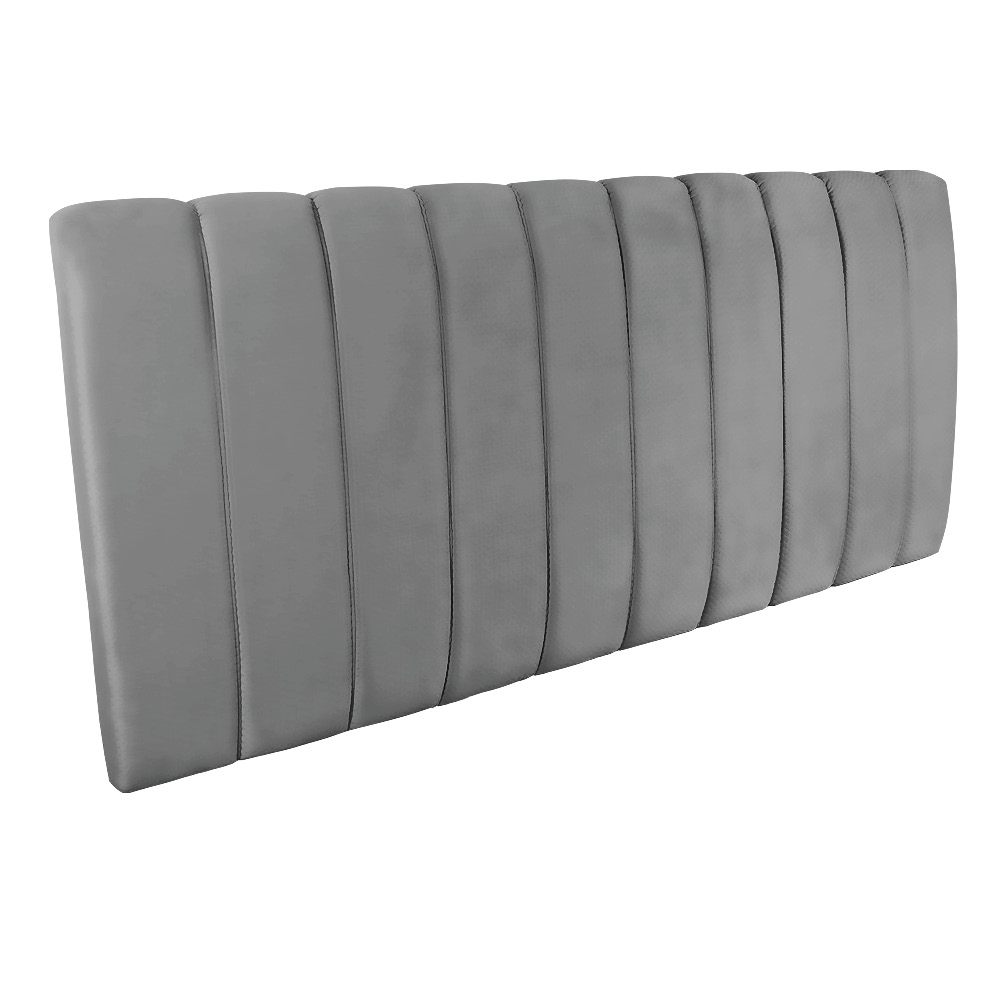 Cabeceira Painel Olivia Queen 160 cm Veludo Cinza - D'Rossi