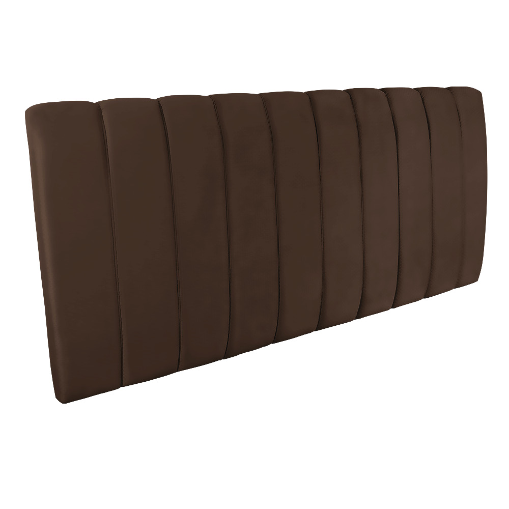Cabeceira Painel Olivia Queen 160 cm Veludo Marrom - D'Rossi