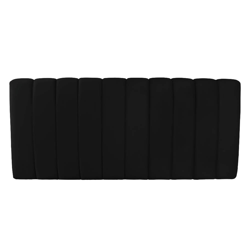 Cabeceira Painel Olivia Queen 160 cm Veludo Preto - D'Rossi
