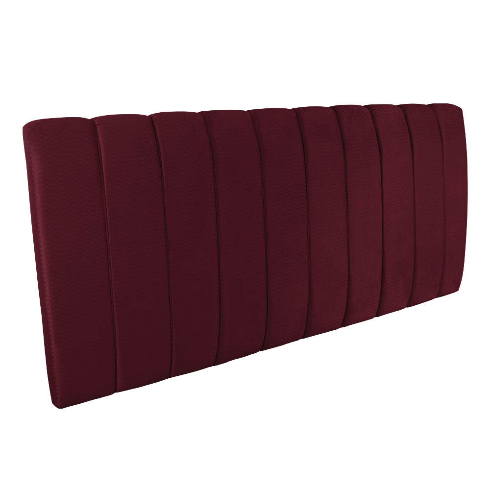 Cabeceira Painel Olivia Queen 160 cm Veludo Vinho Trabalhado A125 - D'Rossi