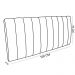 Cabeceira Painel Olivia Queen 160 cm Veludo Vinho Trabalhado A125 - D'Rossi