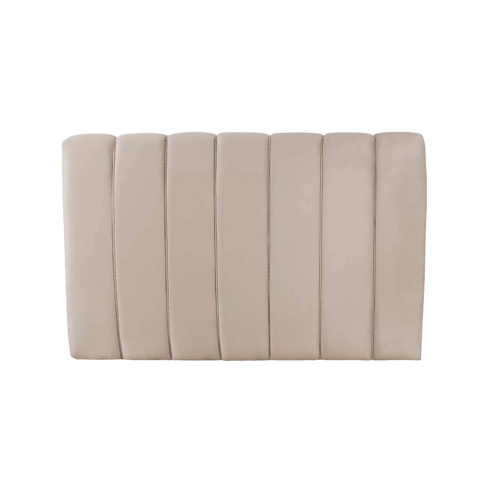 Cabeceira Painel Olivia Solteiro 90 cm Veludo Bege - D'Rossi