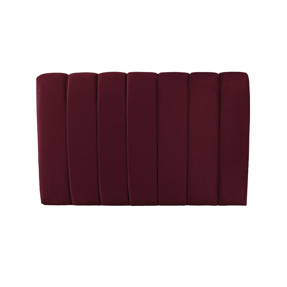 Cabeceira Painel Olivia Solteiro 90 cm Veludo Vinho Trabalhado A125 - D'Rossi