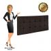 Cabeceira Painel Sleep para Cama Box Casal 1,40 m Suede Marrom - D'Rossi