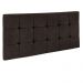 Cabeceira Painel Sleep para Cama Box Solteiro 1,00 m Suede Marrom - D'Rossi