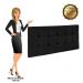 Cabeceira Painel Sleep para Cama Box Solteiro 1,00 m Suede Preto - D'Rossi