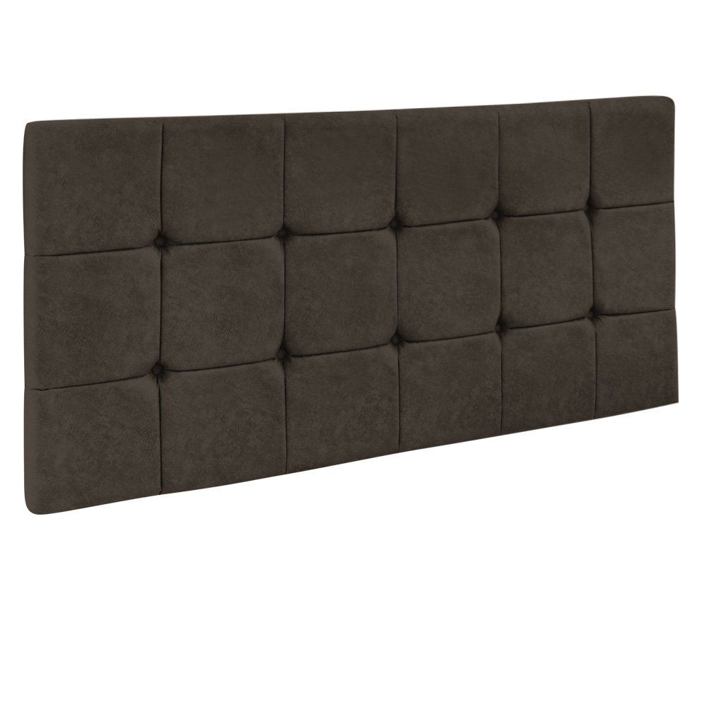 Cabeceira Painel Sleep para Cama Box Solteiro 1,00 m Veludo Marrom - D'Rossi