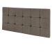 Cabeceira Painel Sleep para Cama Box Solteiro 90 cm Suede Marrom Rato - D'Rossi
