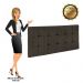 Cabeceira Painel Sleep para Cama Box Solteiro 90 cm Veludo Marrom - D'Rossi