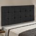 Cabeceira Painel Sleep para Cama Box Solteiro 90 cm Veludo Preto - D'Rossi