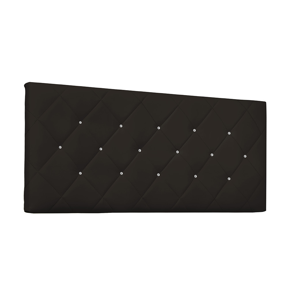 Cabeceira Painel Tânia Para Cama Box Casal 140 cm Corino Marrom - D'Rossi