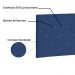 Cabeceira Painel Tânia Para Cama Box Casal 140 cm Suede Azul Marinho - D'Rossi