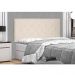 Cabeceira Painel Tânia Para Cama Box Solteiro 90 cm Suede Bege - D'Rossi