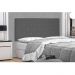 Cabeceira Painel Tânia Para Cama Box Solteiro 90 cm Suede Cinza - D'Rossi