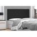 Cabeceira Painel Tânia Para Cama Box Solteiro 90 cm Suede Preto - D'Rossi