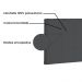 Cabeceira Painel Verona Para Cama Box Casal 140 cm Suede Cinza - D'Rossi
