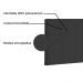 Cabeceira Painel Verona Para Cama Box Casal 140 cm Suede Preto - D'Rossi