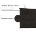 Cabeceira Painel Verona Para Cama Box King 195 cm Corino Marrom - D'Rossi