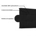 Cabeceira Painel Verona Para Cama Box King 195 cm Corino Preto - D'Rossi