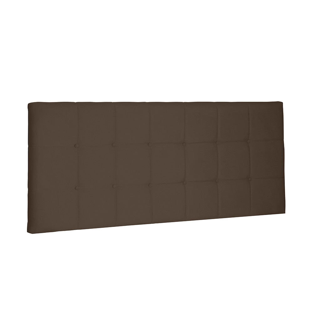 Cabeceira Painel Verona Para Cama Box King 195 cm Suede Caramelo - D'Rossi