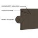 Cabeceira Painel Verona Para Cama Box King 195 cm Suede Caramelo - D'Rossi