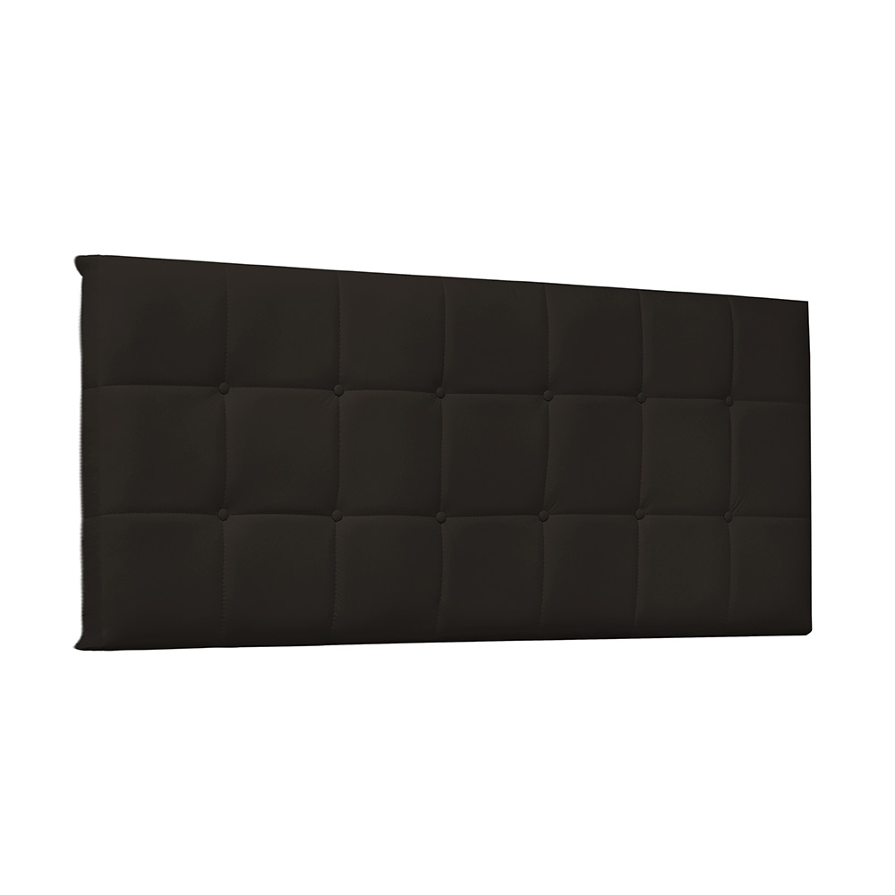 Cabeceira Painel Verona Para Cama Box Solteiro 90 cm Corino Marrom - D'Rossi