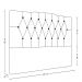 Cabeceira Para Cama Box Casal 140 cm Amanda Linho Bege I02 - D'Rossi