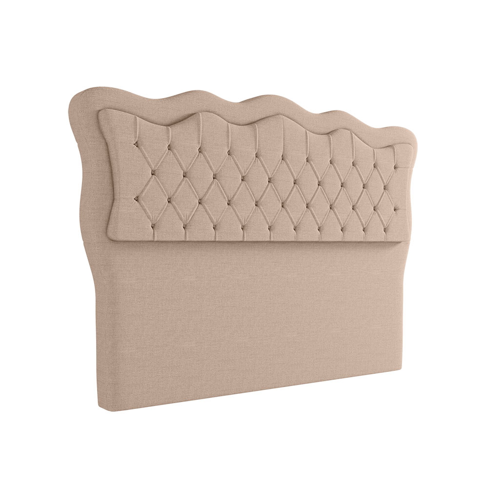 Cabeceira Para Cama Box Casal 140 cm Eliza Linho Bege I02 - D'Rossi