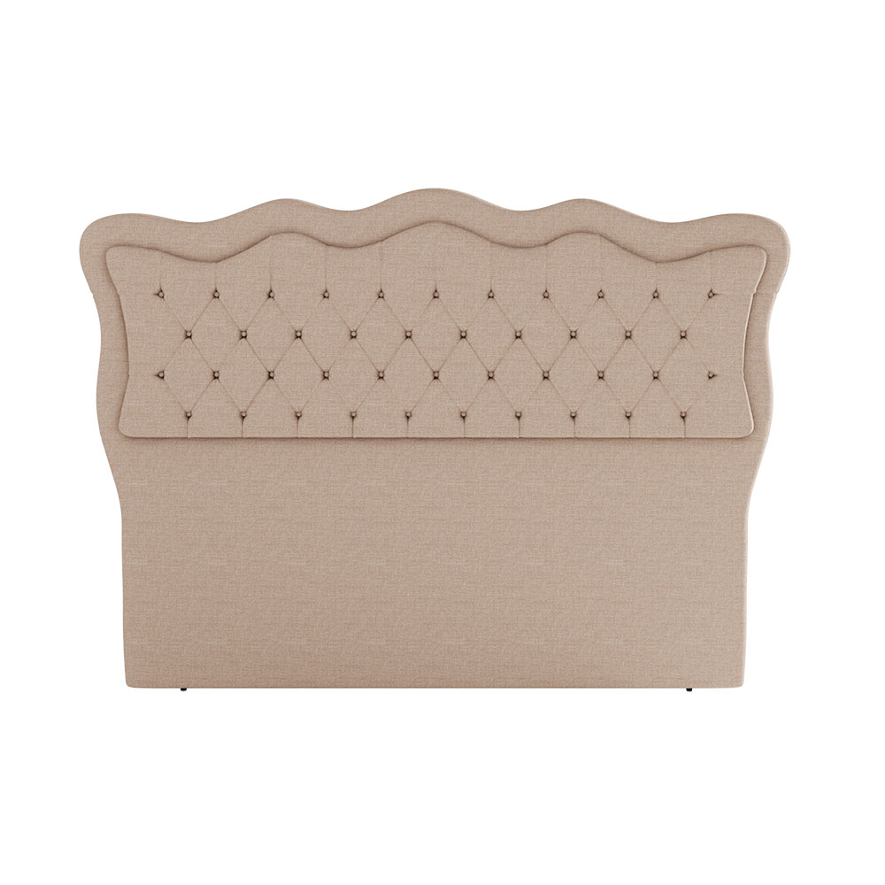 Cabeceira Para Cama Box Casal 140 cm Eliza Linho Bege I02 - D'Rossi