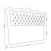 Cabeceira Para Cama Box Casal 140 cm Eliza Veludo Bege I02 - D'Rossi