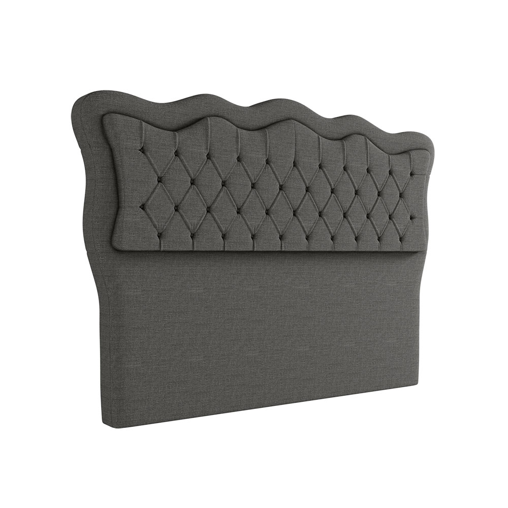 Cabeceira Para Cama Box King 193 cm Eliza Linho Cinza I02 - D'Rossi