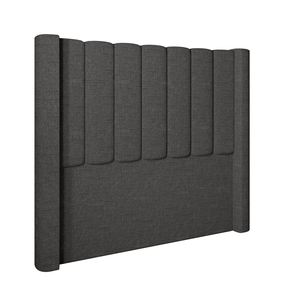 Cabeceira Para Cama Box King 193 cm Rania Linho Cinza I02 - D'Rossi