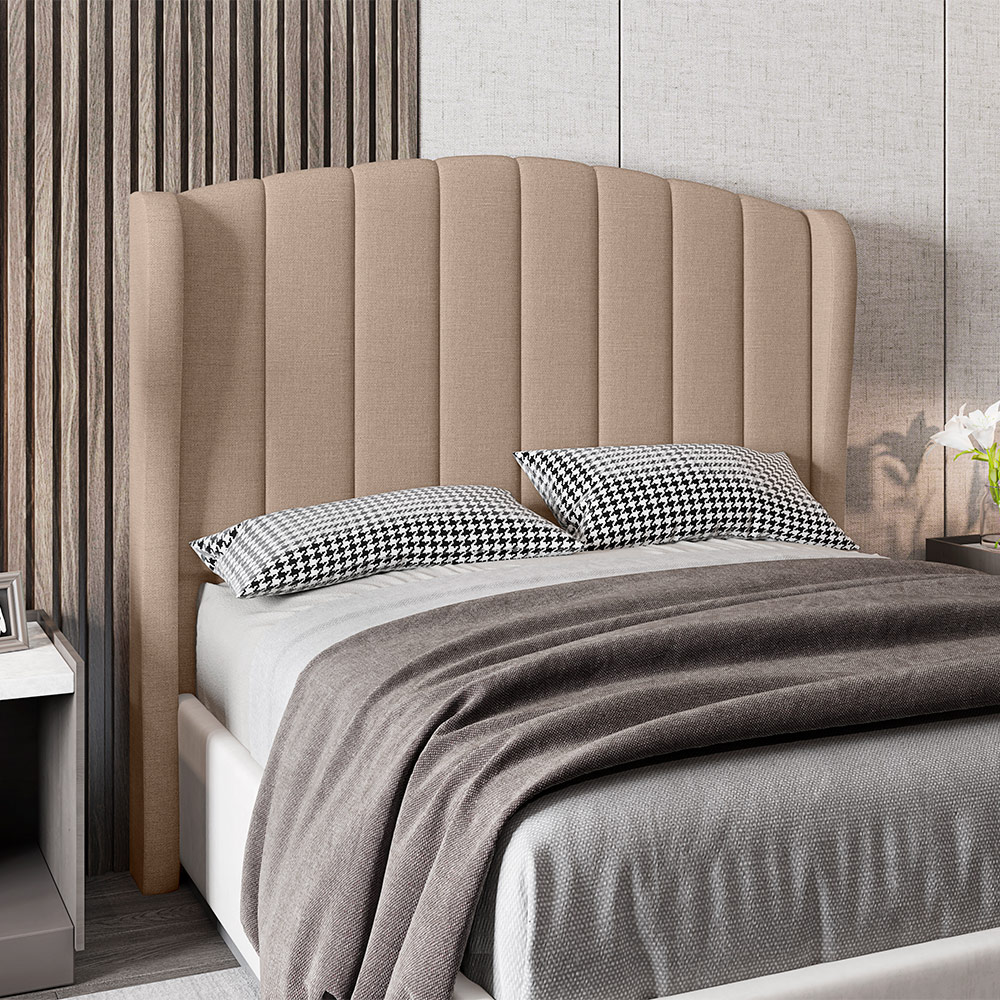 Cabeceira Para Cama Box Queen 160 cm Angel Linho Bege I02 - D'Rossi