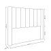 Cabeceira Para Cama Box Queen 160 cm Rania Linho Cinza I02 - D'Rossi