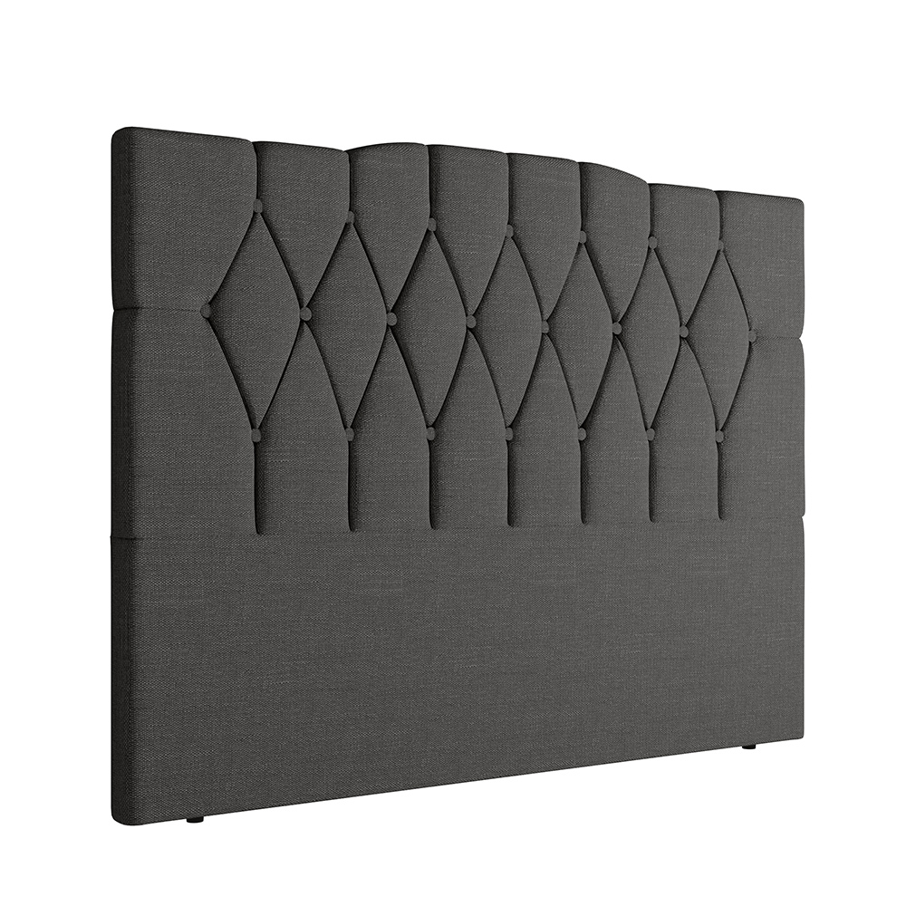 Cabeceira Para Cama Box Solteiro 90 cm Amanda Linho Cinza I02 - D'Rossi