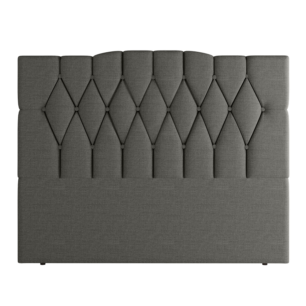 Cabeceira Para Cama Box Solteiro 90 cm Amanda Linho Cinza I02 - D'Rossi