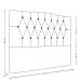 Cabeceira Para Cama Box Solteiro 90 cm Amanda Linho Cinza I02 - D'Rossi