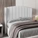 Cabeceira Para Cama Box Solteiro 90 cm Angel Corino Branco I02 - D'Rossi