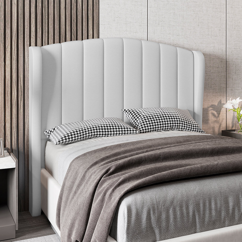 Cabeceira Para Cama Box Solteiro 90 cm Angel Corino Branco I02 - D'Rossi
